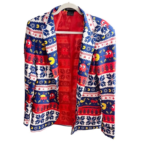 Christmas Suit Pac Man Suit Jacket OppoSuits Men's Suit Official - Main Image